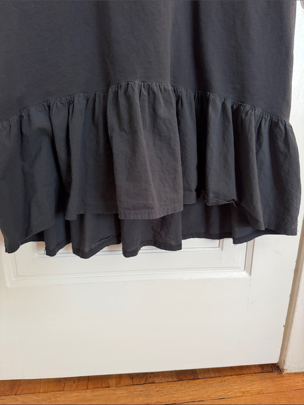 Zara Black Long-Sleeve Ruffle-Hem Dress - Picture 5 of 10